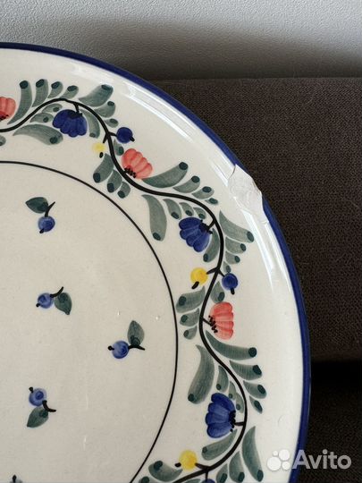 Тарелка дымов керамика