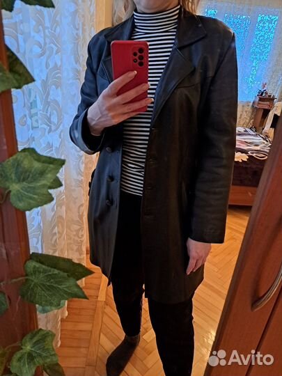 Кожаный плащ