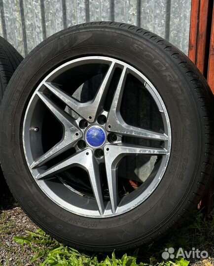 Диски с резиной на mercedes r18