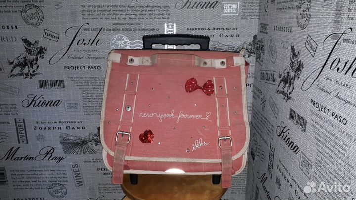 Ранец школьный с колесами и выдвижной ручкой