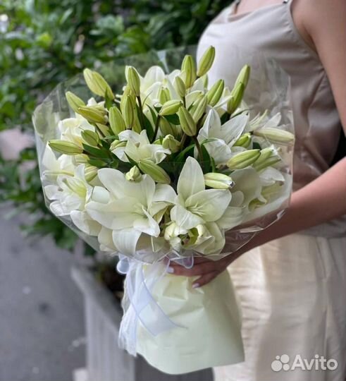 Букеты из лилий