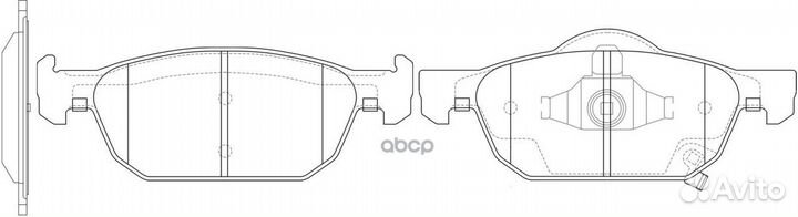 Колодки тормозные дисковые передние BP28863 SB