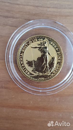 Золотая монета Британия. 2017г. 15,55гр