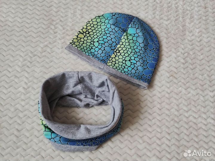 Шапка и снуд трикотаж