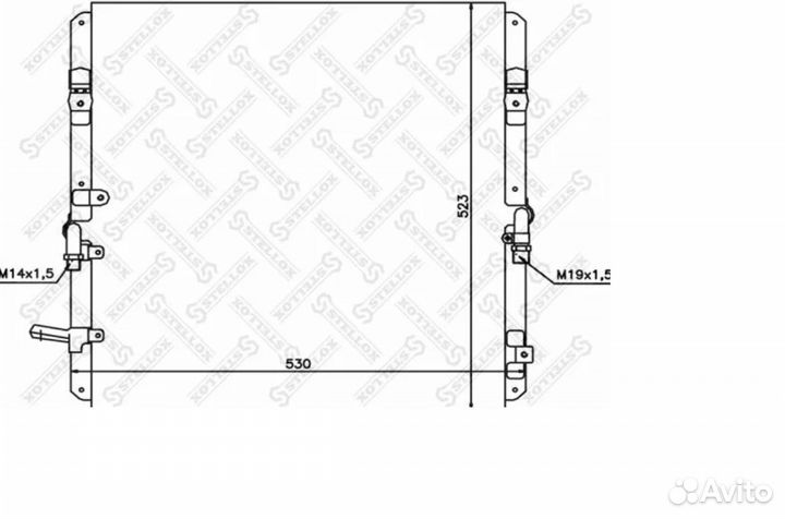 Радиатор кондиционер J100