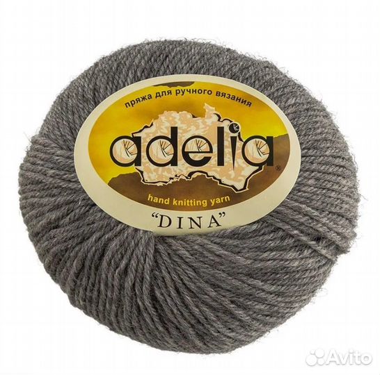 Пряжа adelia katty 100% шерсть в ассортименте
