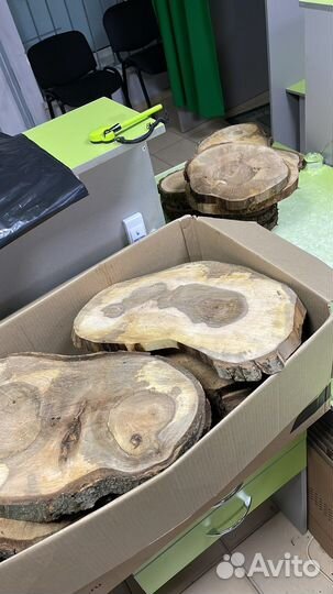 Торцевые спилы слэбы срезы дерево лофт