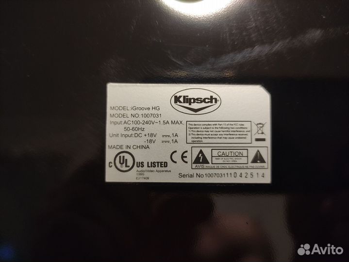 Klipsch igroove hg колонка hi-fi