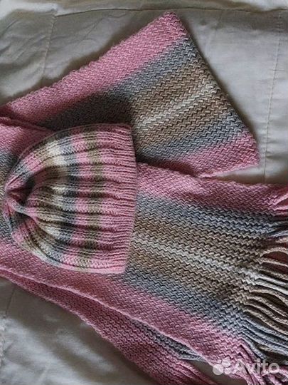 Комплект шапка и шарф