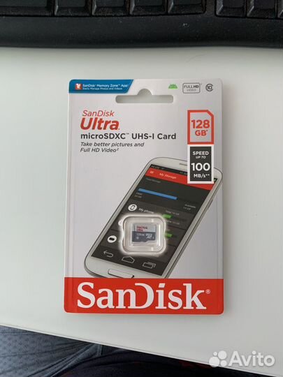 Карта памяти Sandisk Ultra microsdxc 128