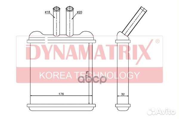 Радиатор отопителя / Теплообменник печки DR7650
