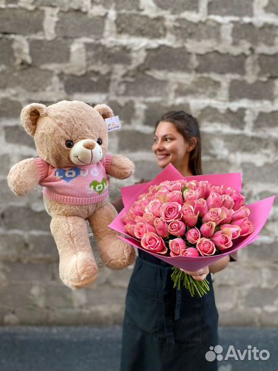 Свежая роза в Наличии кения 40см