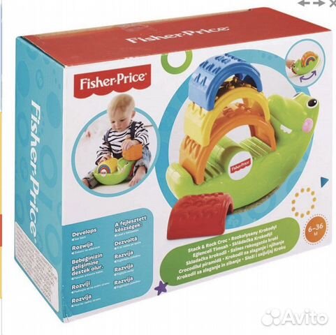 Fisher Price Пирамидка Крокодил