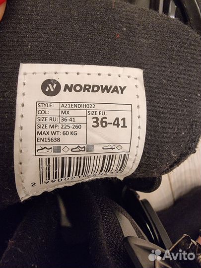 Коньки детские раздвижные nordway 36-41