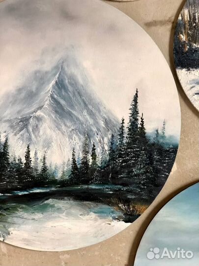 Картина маслом горы
