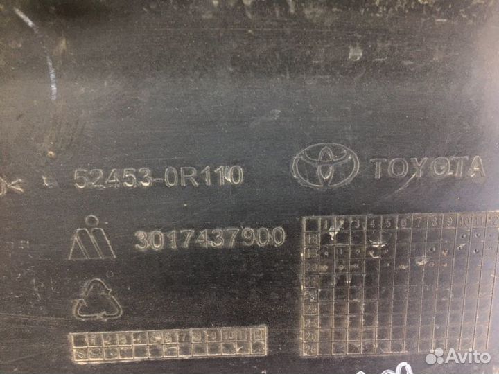 Накладка бампера задняя Toyota Rav 4 A50