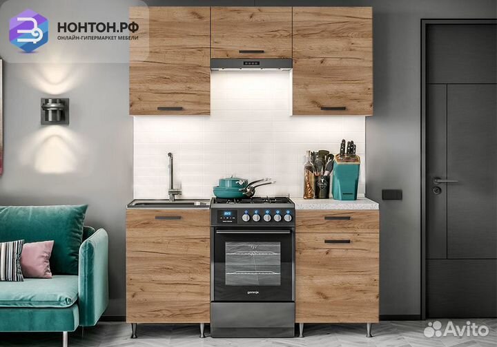 Кухня Рио 1.5 м дуб крафт