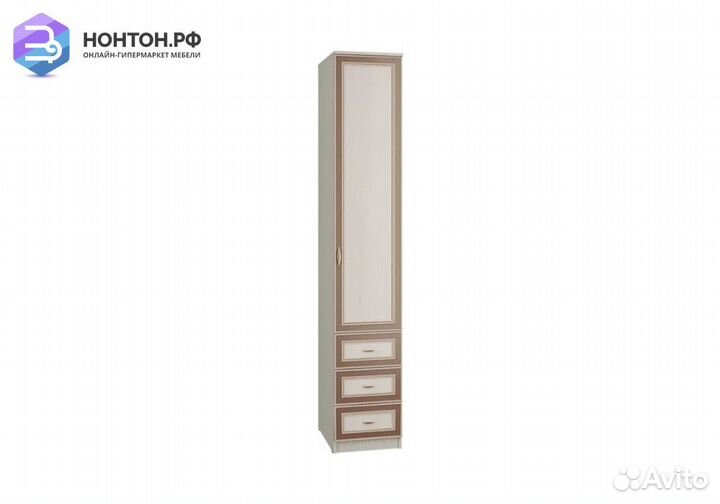 Пенал с ящиками Миндаль вудлайн кремовый / аруша в