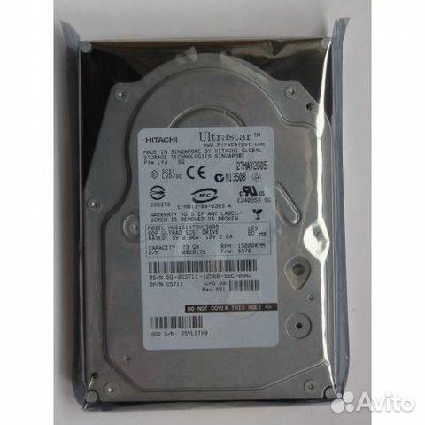 Жесткий диск Hitachi Ultrastar 73Gb новый