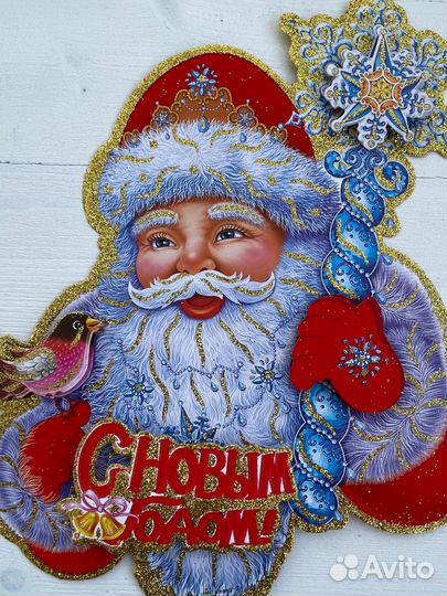 Новогодний декор наклейки