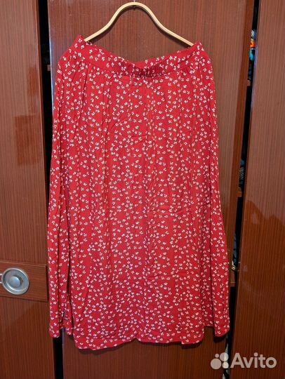 Юбка макси на пуговицах, легкая