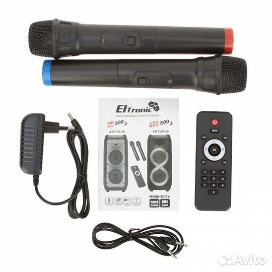 Мощная аудиосистема колонка караоке блютуз