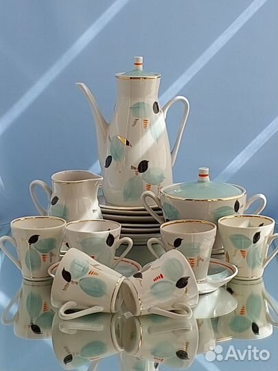 Сервиз кофейный,фарфор, Полонне
