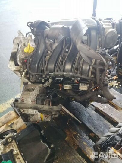 Двигатель Рено Меган 2 / Сценик 2 1,6 бенз K4M760