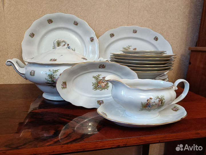 Набор столовой посуды на 6 персон СССР 21 предмет