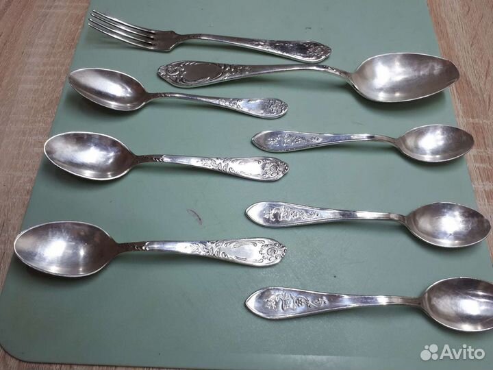 Ложка вилки мельхиор мнц