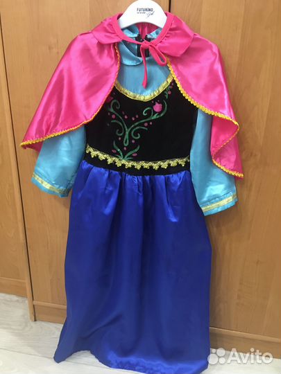 Платье Анны из Холодного сердца для девочки 7-8 л