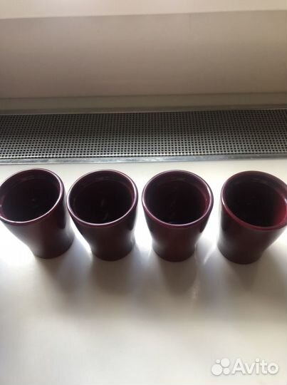 Горшки-кашпо керамические, 4 шт