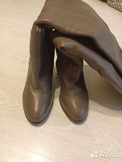Сапоги женские еврозима натуральная кожа 37 р