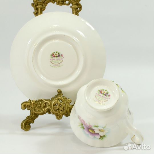 Royal Albert Англия Чай пара цветок месяц Октяб