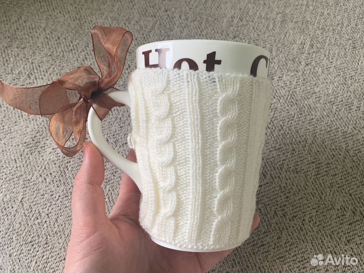 Чашка чайная керамическая зимняя подарочная