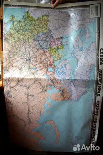 Схема железных дорог России и стран снг