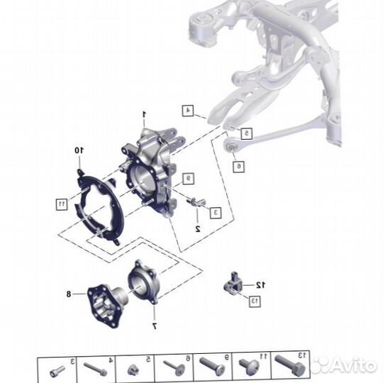 Porsche Cayenne III ступица