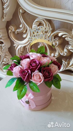 Букет из мыльных роз