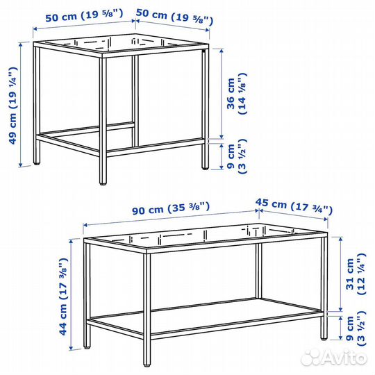 Стол трансформер журнальный обеденный IKEA