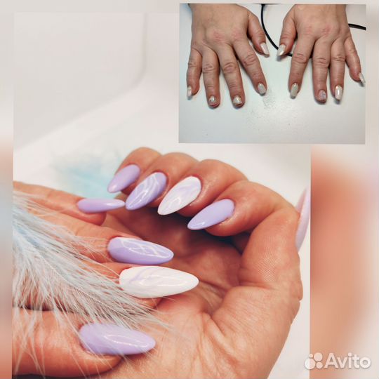 Коррекция ногтей, укрепление, наращивание