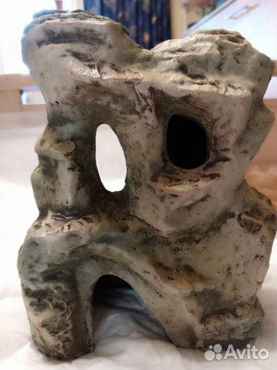 Грот для аквариума и растения