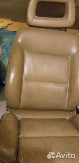 Кожаные передние сиденья на BMV X5