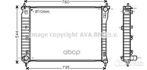 Радиатор системы охлаждения OLA2435 Ava