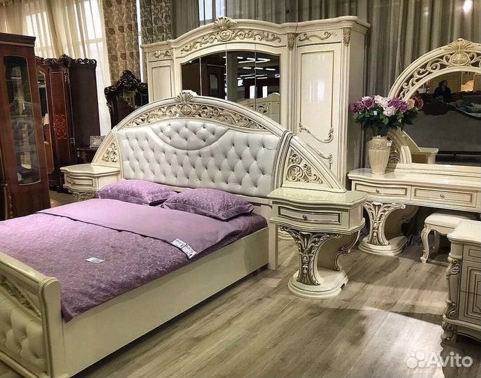 Спальный гарнитур «Марелла» оригинал крем