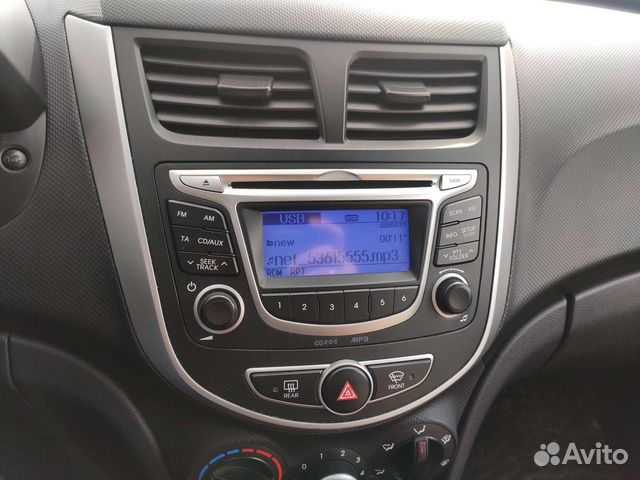 Магнитола hyundai solaris + рамка