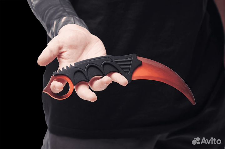 Уникальный деревянный нож керамбит CS:GO