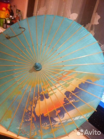 Японский зонтик ручная работа