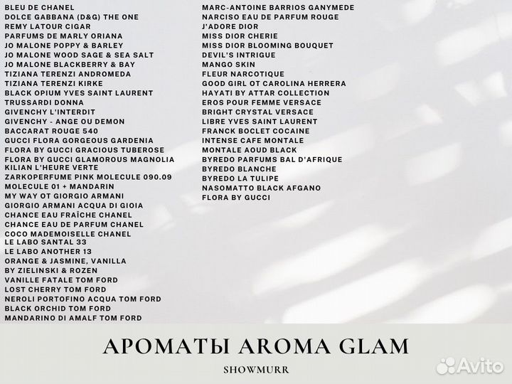 Парфюм на разлив, живая парфюмерия SM Parfume