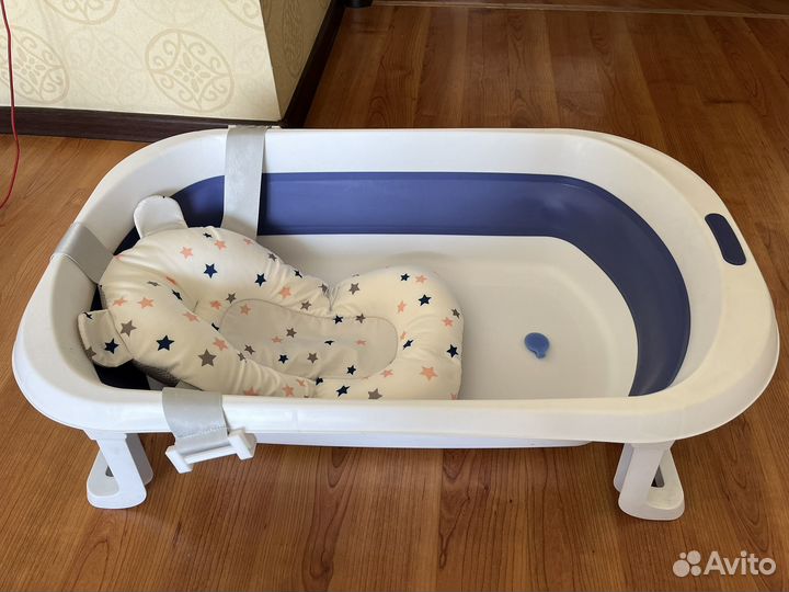 Ванночка для купания складная с матрасиком