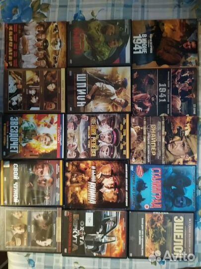 Диски Dvd фильмы жанры разные(цена за все 250шт.)